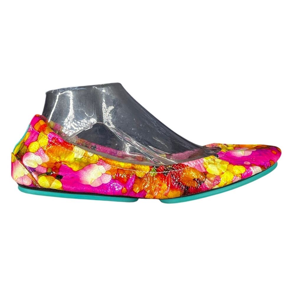 Tieks By Gavrieli Women’s Watercolor floral Slip On Ballet Flat Size US 10
